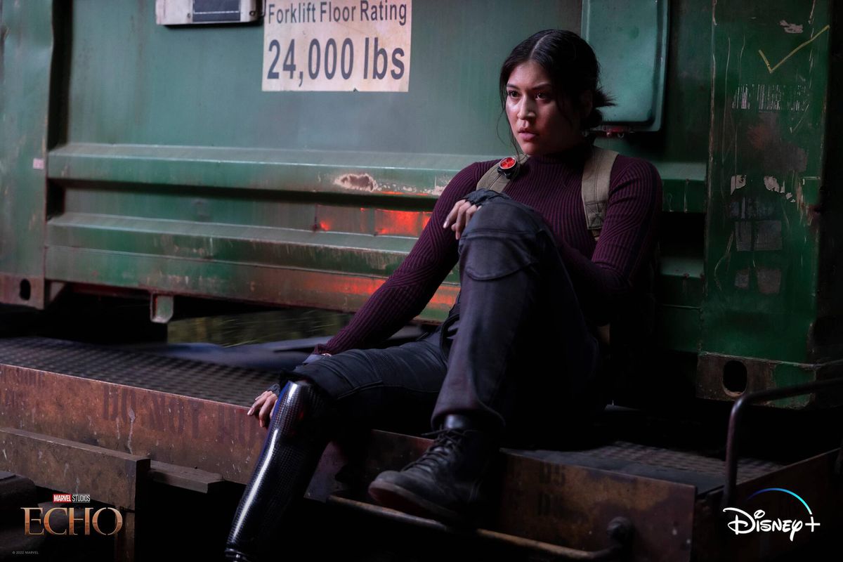 آلاکوا کاکس در نقش مایا لوپز در مجموعه دیزنی پلاس، Marvel's Echo.