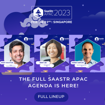 Den fullständiga SaaStr APAC-agendan för 22-23 februari i Singapore är här!