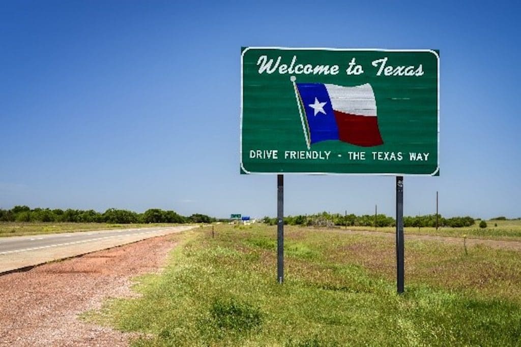 علامت مرز تگزاس