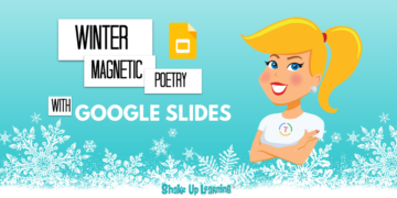 Zimska magnetna poezija z Google Diapozitivi
