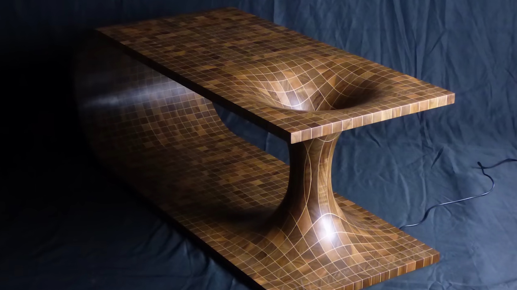 Wormhole Coffee Table Takes Woodworking to Another Dimension