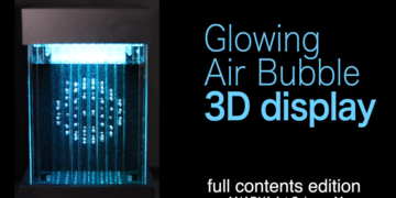 Zen- und leuchtende Luftblasen-Displays