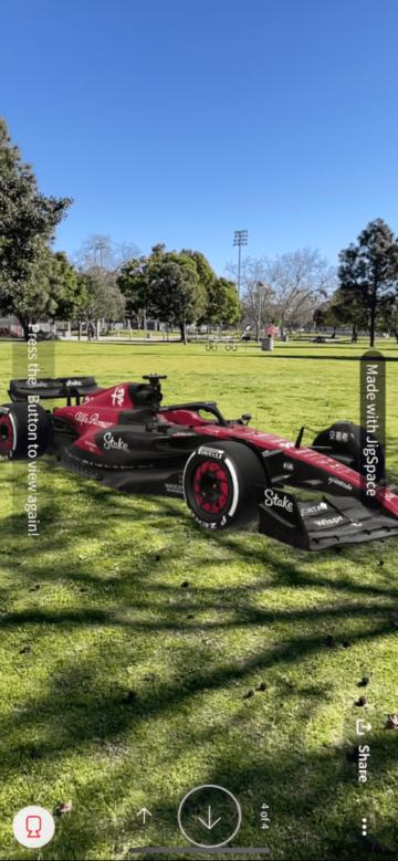 La technologie AR amène la Formule 1 dans votre salon