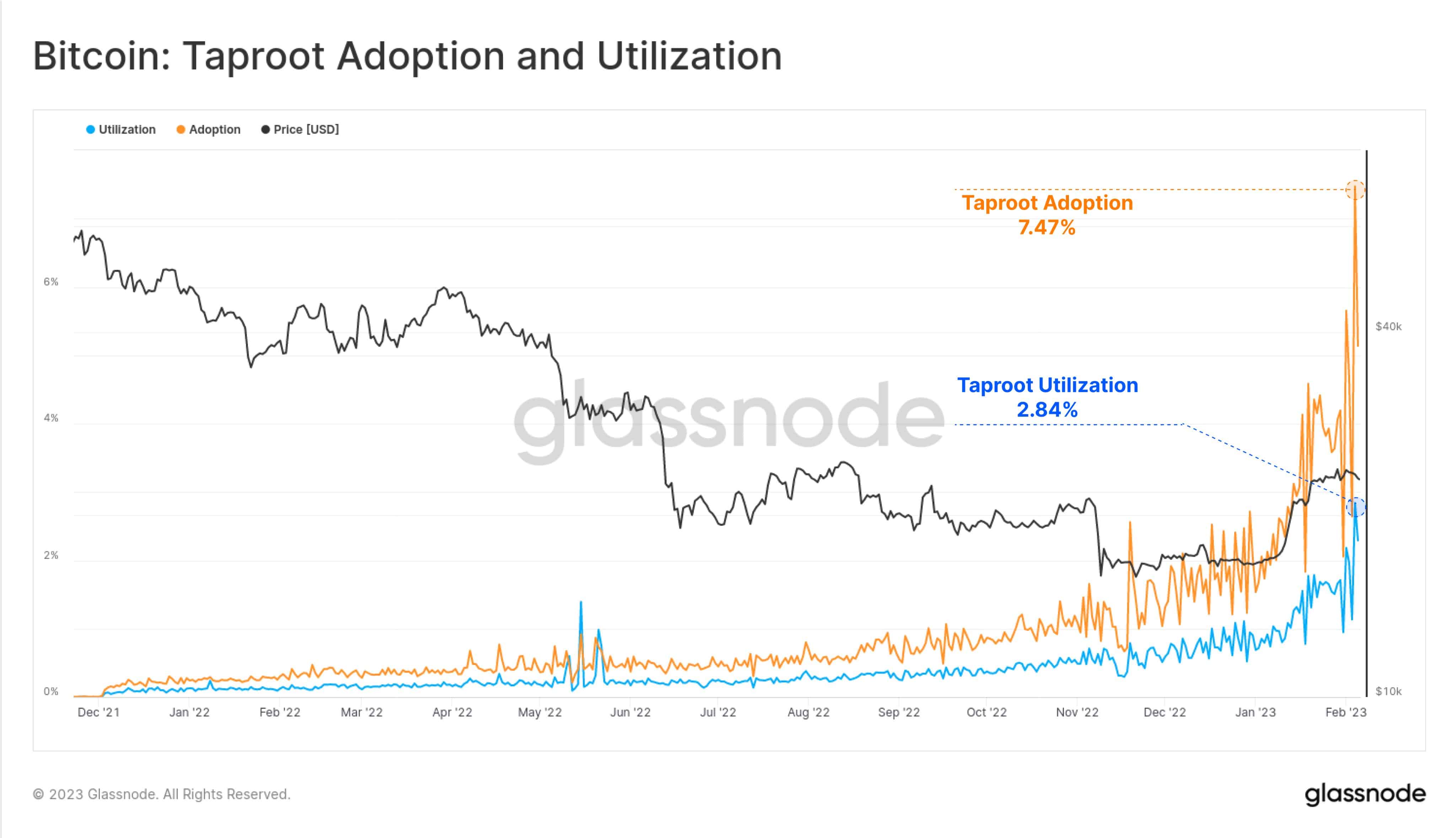 Bitcoin Taproot Adoption and Utilization