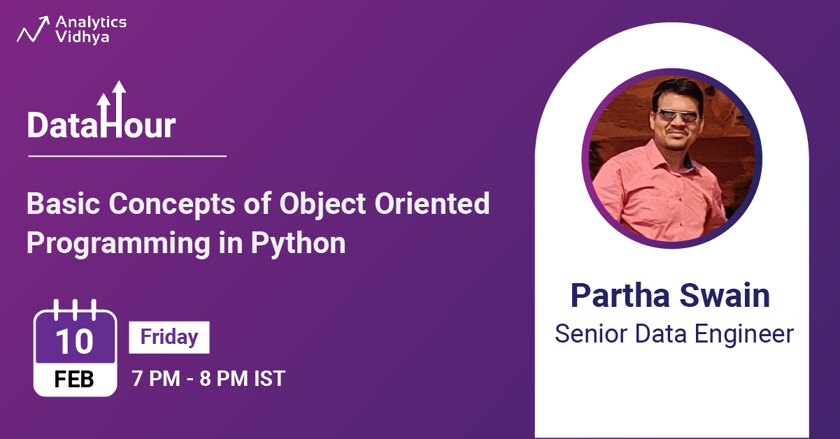 DataHour: Pythoni objektorienteeritud programmeerimise põhikontseptsioonid