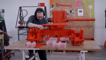 Kæmpe 3D-printet gravemaskine er fantastisk, men har brug for arbejde