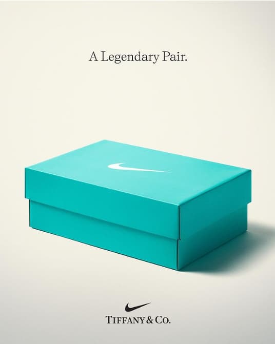 Annuncio della collaborazione tra Nike e Tiffany & Co