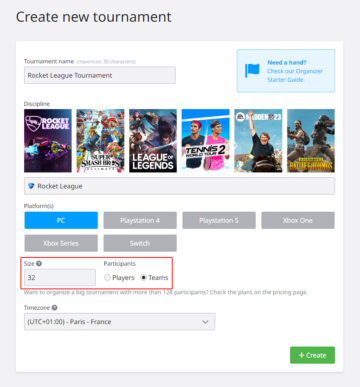 How to manage your tournament registration