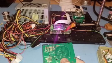 Laser Scanner Upgraded to use PCB Motor