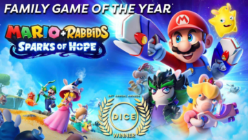 Mario + Rabbids Sparks of Hope가 DICE 어워드에서 올해의 가족 게임으로 선정되었습니다.