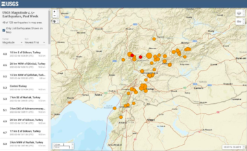 Спутники НАСА помогают с реагированием на землетрясение в Турции и Сирии