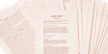 Aldrig før-set 'Snow Crash'-manuskript på vej til auktion