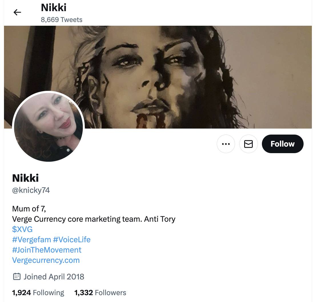 Nikki XVG influencer
