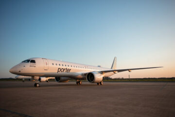 Porter Airlines-tjenesten begynner mellom Edmonton og Toronto Pearson