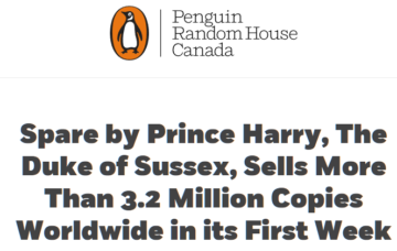 Der Verlag verklagt YouTube wegen Piraterie und verkauft eine „nacherzählte“ Version von Prinz Harrys Buch