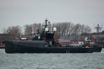Royal Navy experimental trials ship starts sea acceptance tests