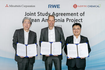RWE, LOTTE CHEMICAL Corporation e Mitsubishi Corporation firmam um Acordo de Estudo Conjunto para desenvolver um projeto de amônia limpa no Porto de Corpus Christi no Texas, EUA