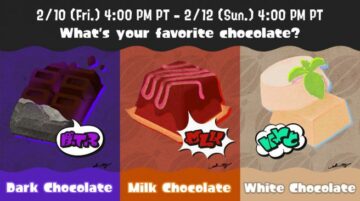 Splatoon 3 – Splatfest #4 结果 – 黑巧克力 vs. 牛奶 vs. 白巧克力