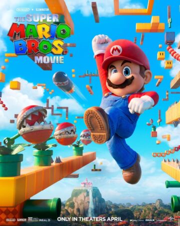 Lanzan afiche oficial de la película Super Mario Bros.