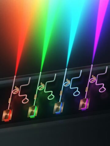 Lasers de luz visível encolhem para escala de chip