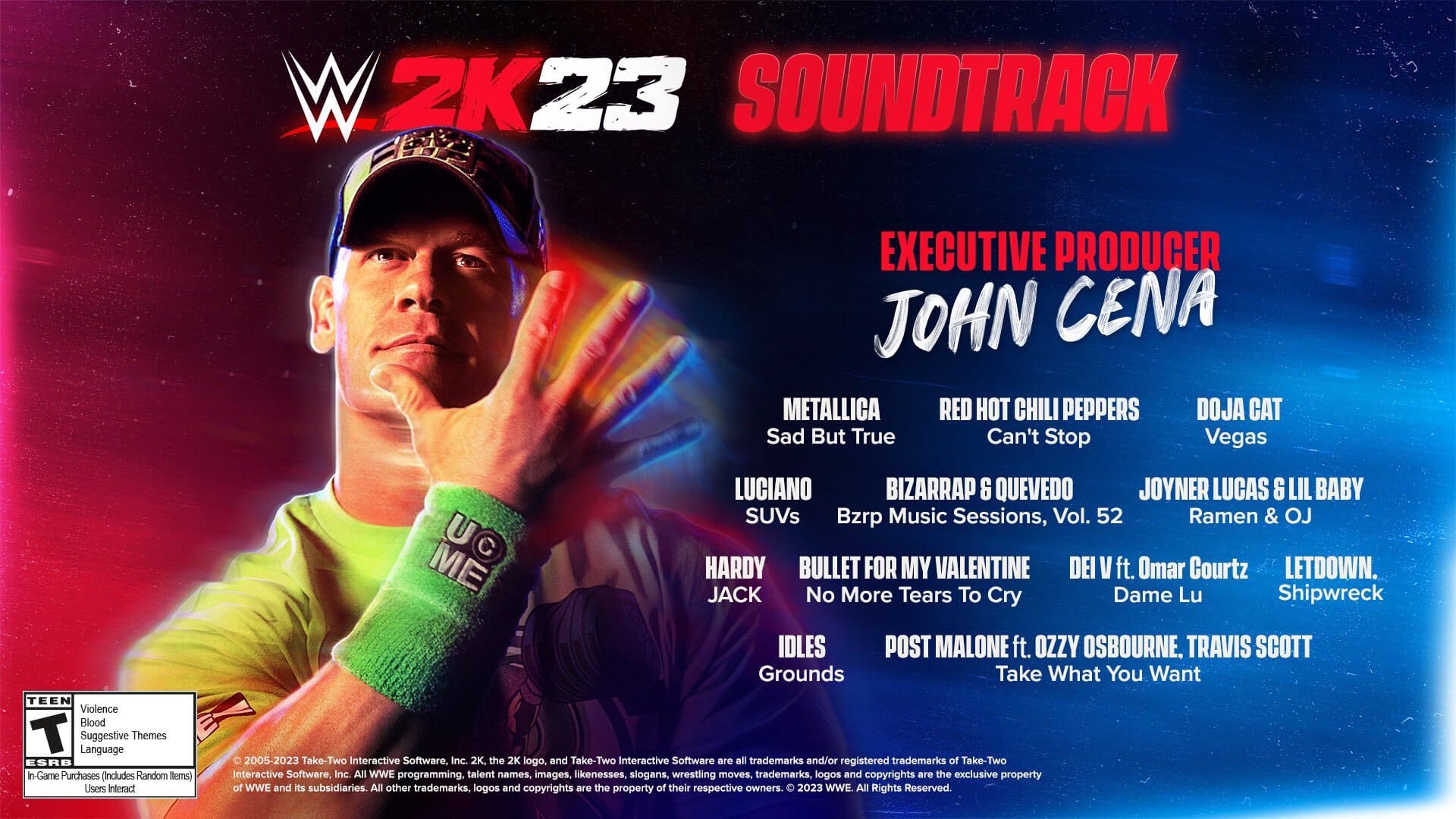 WWE 2K23 Soundtrack Revealed