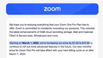 Το Zoom και το Shopify είναι οι πιο πρόσφατοι ηγέτες του SaaS που αυξάνουν τις τιμές. Δεν είναι μόνοι.