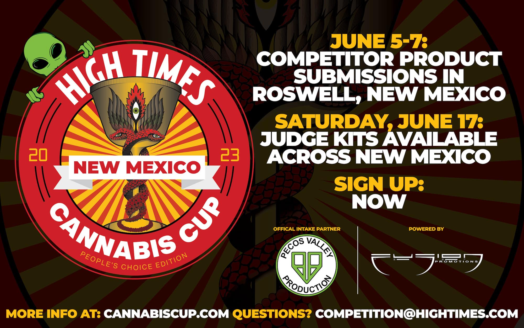 A High Times Cannabis Cup New Mexico bejelentése: People's Choice Edition 2023