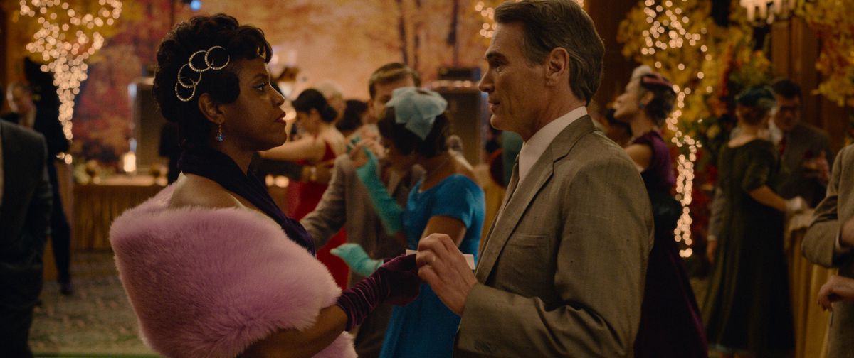 Shirley (Haneefah Wood) and Jack (Billy Crudup) look at each other