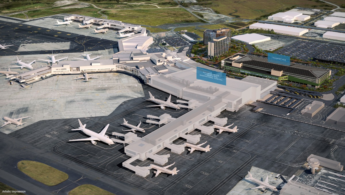 Auckland Havalimanı iç ve dış hat terminallerini entegre edecek
