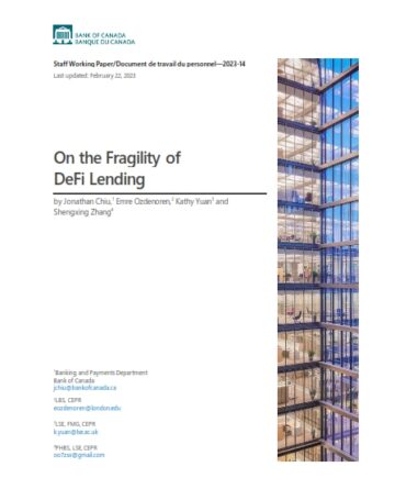 Έγγραφο Bank of Canada: Fragility of DeFi Lending