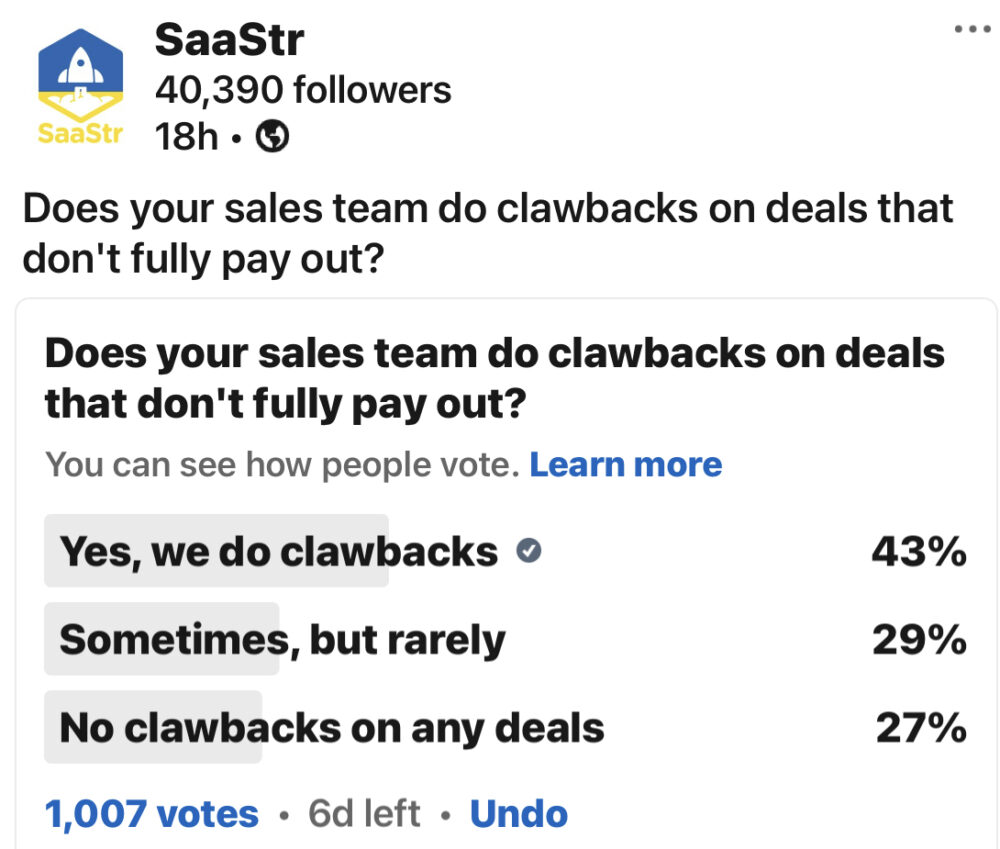 Clawbacks and Tracking-to-Cash:  Two Sales Management Tools to Be Thoughtful With