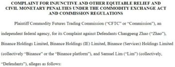 CZ Answers CFTC Allegations Against Binance, Denies Market Manipulation