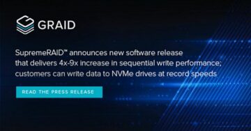Graid Technology teatab uue SupremeRAID tarkvara väljalaskega tohutu jõudluse kasvust
