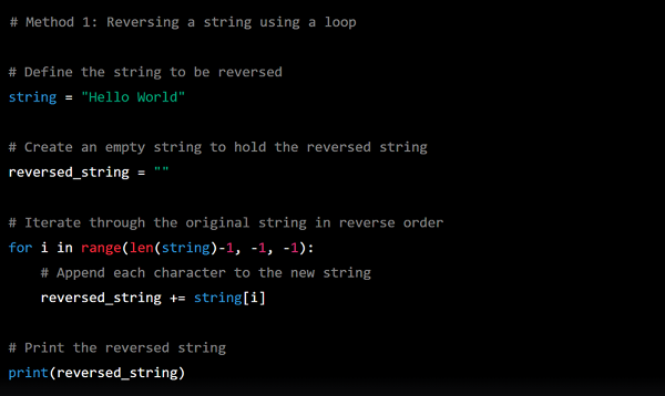 Python-Reverse-String