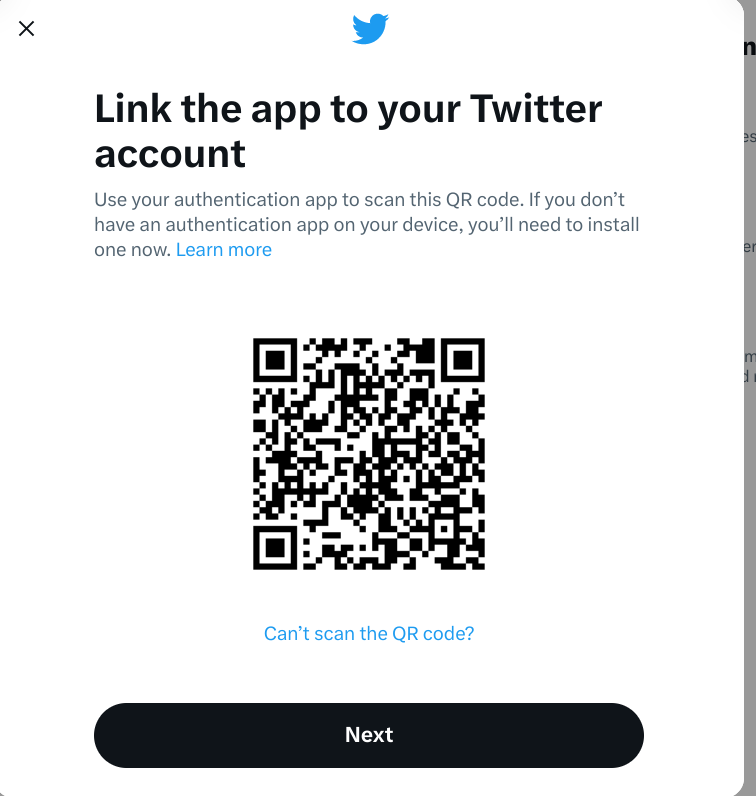 Verknüpfen Sie die App mit Ihrem Twitter-Konto