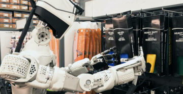 Humanoid robot takes a retail job, but not one any store clerk wants to do