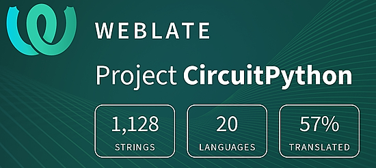 CircuitPython translation statistics on weblate