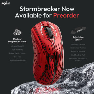 Pwnage lanserer ny informasjon om Stormbreaker, Magnesium Alloy Gaming Mouse