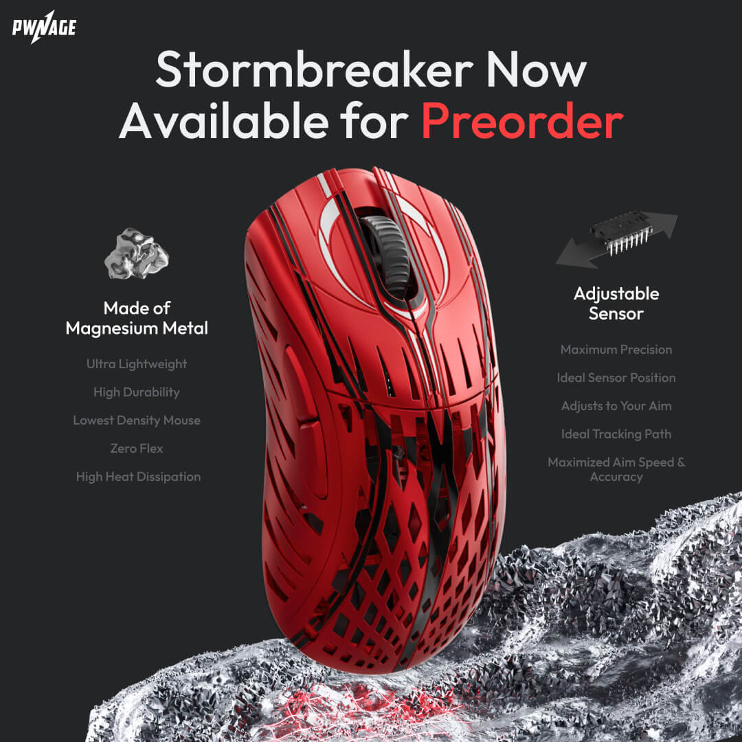 Pwnage Releases New Info On Stormbreaker, The Magnesium Alloy Gaming Mouse