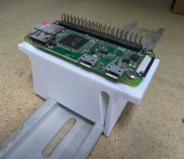 Raspberry Pi Zero DIN rail mount #3DThursday #3DPrinting