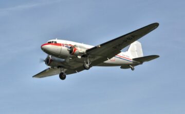 Royal DC-3 Dakota visits Maastricht Aachen Airport