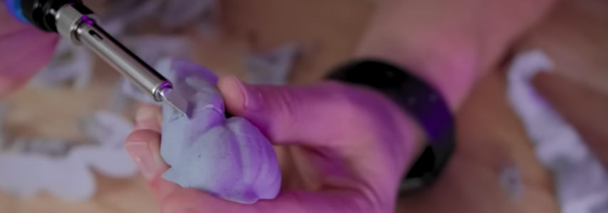 Utjevning av sømmer i 3D-utskrifter med et loddebolt