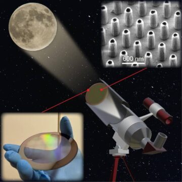 Telescopio con metalens de gran apertura captura imágenes de la Luna