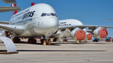 Eksklusif: Qantas A380 kedua rusak di boneyard gurun