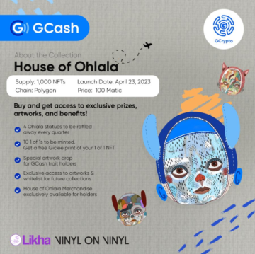GCash lança nova coleção NFT 'House of Ohlala' com Likha, vinil sobre vinil