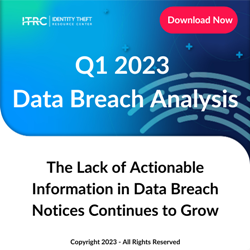 According to the Q1 2023 Data Breach Analysis, there were 445 publicly-reported data compromises in Q1 2023.