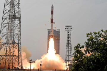 India’s PSLV launches with two Singaporean satellites