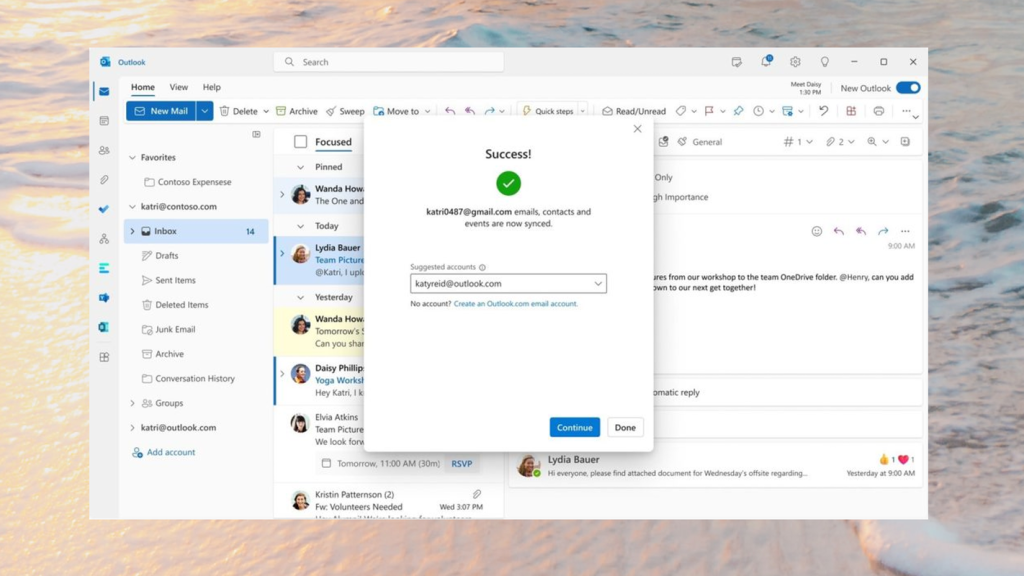 Microsoft の新しい Outlook for Windows がついに Gmail をサポート