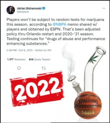 NBA-Spieler können jetzt legal Weed rauchen – das ist das am schlechtesten gehütete Sportgeheimnis aller Zeiten.