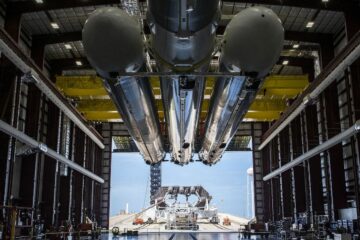 Voorbereidingen gaande voor de volgende Falcon Heavy-lancering van SpaceX